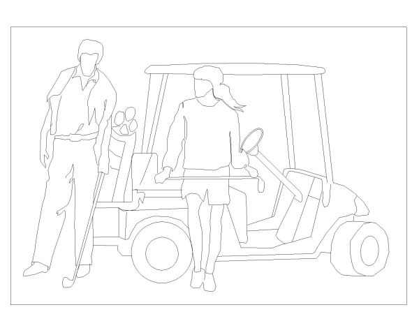 Golf Symbols in AutoCAD (15) CAD Block – DWG AutoCAD Editable Drawing (Free Download)