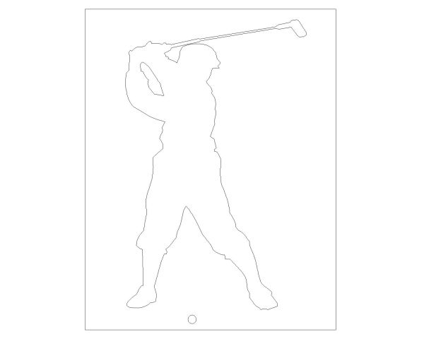 Golf Symbols in AutoCAD (5) CAD Block – DWG AutoCAD Editable Drawing (Free Download)