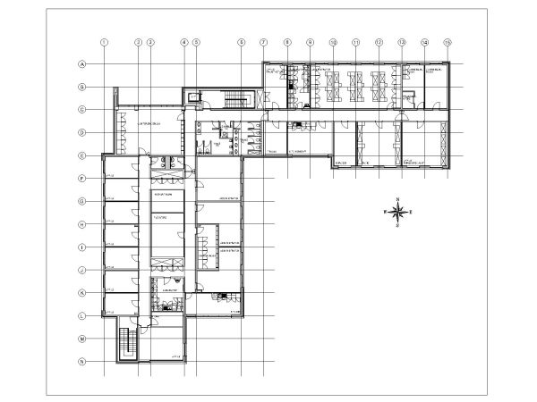 Health Care Clinic First Floor Plan-1 CAD Block – DWG AutoCAD Editable Drawing (Free Download)