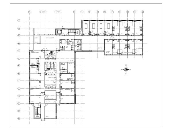 Health Care Clinic Ground Floor Plan-2 CAD Block – DWG AutoCAD Editable Drawing (Free Download)