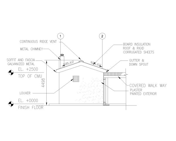 Heavy Weight Stove Elevation at 1 & 2 CAD Block – DWG AutoCAD Editable Drawing (Free Download)