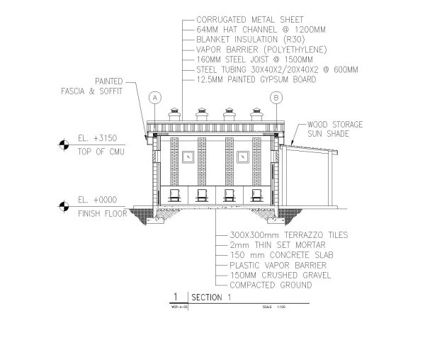 Heavy Weight Stove Detail Section-1 CAD Block – DWG AutoCAD Editable Drawing (Free Download)