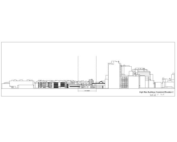 High Rise Building Elevation-2 CAD Block – DWG AutoCAD Editable Drawing (Free Download)