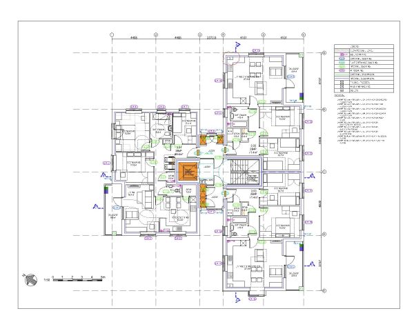 Housing Socaity Project 3rd Floor Plan-9 CAD Block – DWG AutoCAD Editable Drawing (Free Download)