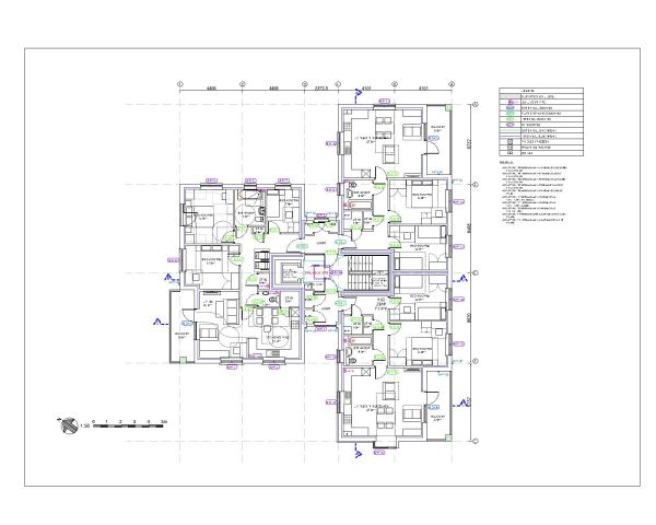 Housing Socaity Project 4th Floor Plan-10 CAD Block – DWG AutoCAD Editable Drawing (Free Download)