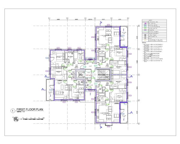 Housing Socaity Project 1st Floor Plan-7 CAD Block – DWG AutoCAD Editable Drawing (Free Download)