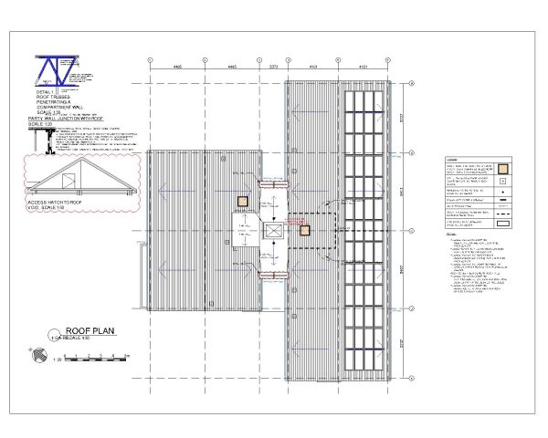 Housing Socaity Project Roof Plan-11 CAD Block – DWG AutoCAD Editable Drawing (Free Download)