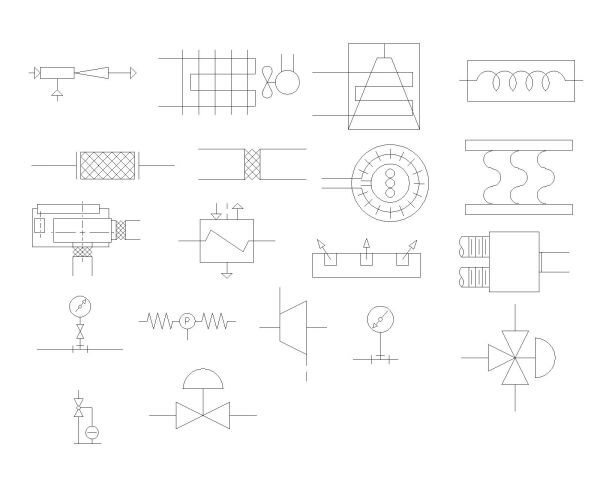 HVAC - Heating Ventilation Air Conditioning CAD Block – DWG AutoCAD Editable Drawing (Free Download)