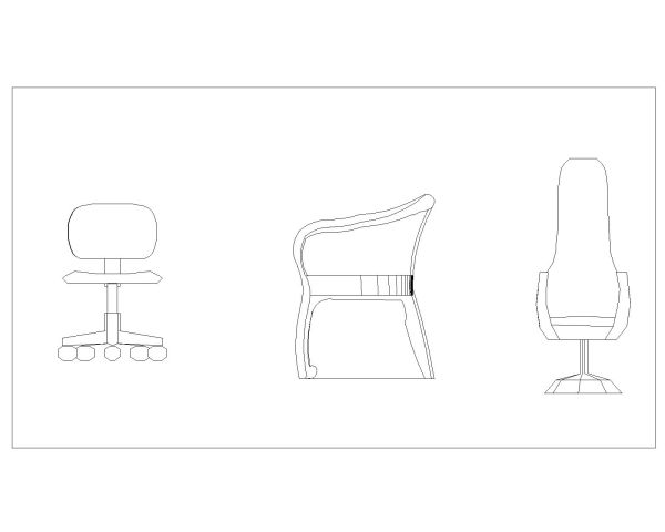 Hydraulic Chairs for Office-10 CAD Block – DWG AutoCAD Editable Drawing (Free Download)