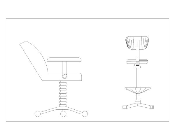Hydraulic Chairs for Office-7 CAD Block – DWG AutoCAD Editable Drawing (Free Download)