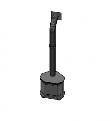 large simple design ingle 3d model .dwg format