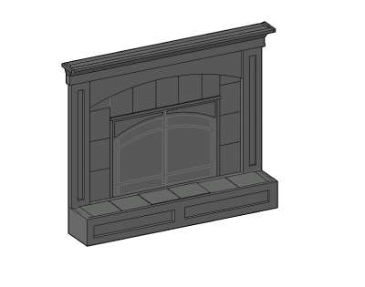 Large scaled ingle 3d model .dwg format
