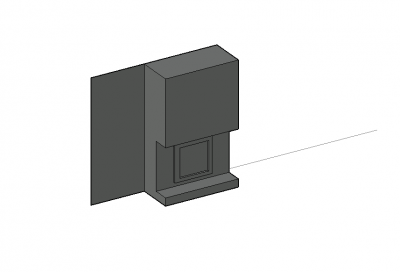large simple design ingle 3d model .dwg format