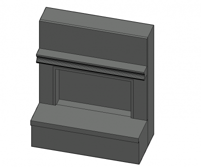 Modern large scaled Ingle 3d model .dwg format