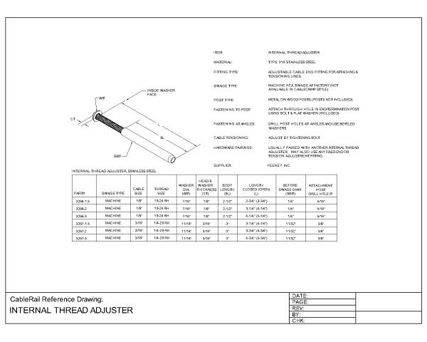Internal Terminal Adjuster - CAD Block – DWG AutoCAD Editable Drawing (Free Download)