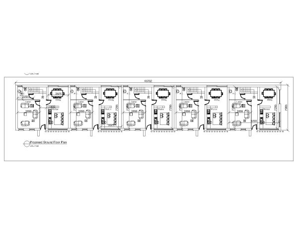 Free AutoCAD 2D editable Drawing of Duplex Apartments New Existing and Proposed 4th Floor Plan- 6