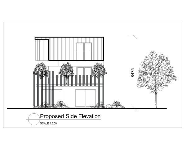 Free AutoCAD 2D editable Drawing of Duplex Apartments New Existing And Proposed Elevation_ 4