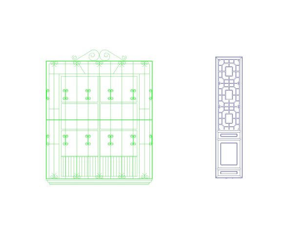 Free AutoCAD 2D Editable Drawings for CNC Designs for Grills & Railings - 1