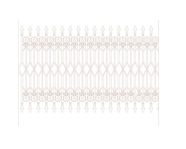 Free AutoCAD 2D Editable Drawings for CNC Designs for Grills & Railings -18