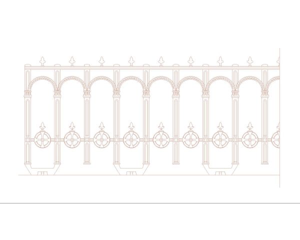 Free AutoCAD 2D Editable Drawings for CNC Designs for Grills & Railings -19