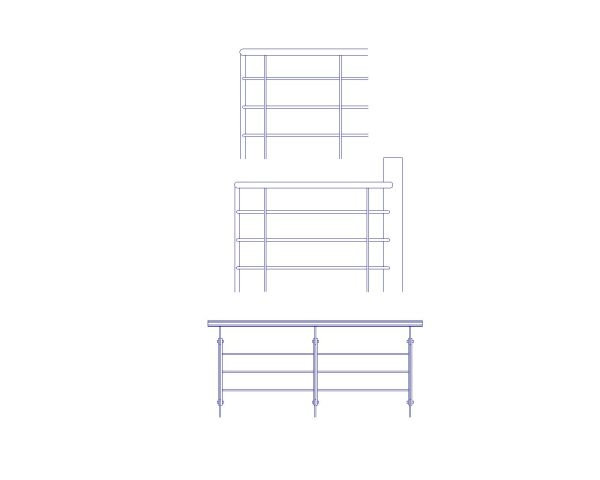Free AutoCAD 2D Editable Drawings for CNC Designs for Grills & Railings - 4