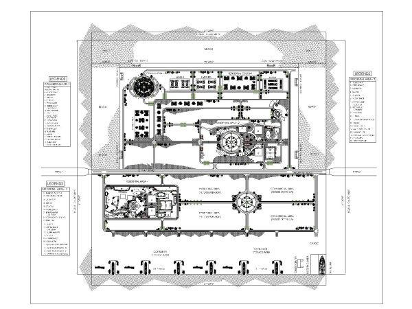 Island Concept Plan type-2 CAD Block – DWG AutoCAD Editable Drawing (Free Download)