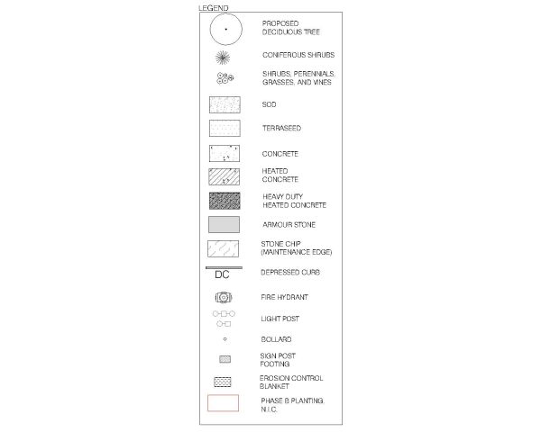 Island landscape Planting Legends CAD Block – DWG AutoCAD Editable Drawing (Free Download)
