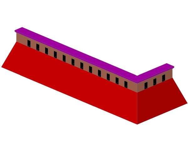 Isometric Views of Balconies & Parapet Walls-3 CAD Block – DWG AutoCAD Editable Drawing (Free Download)