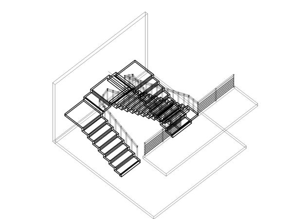 Isometric Views of Sprial Stairs Design- 3 CAD Block – DWG AutoCAD Editable Drawing (Free Download)