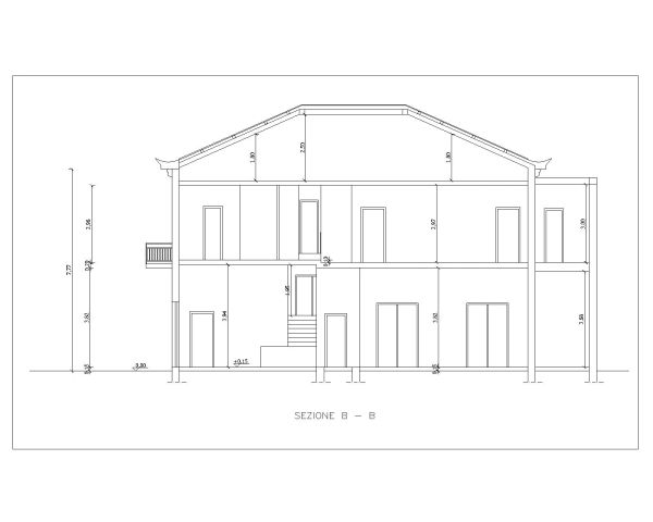 Italy House Sectional View-2 - CAD Block – DWG AutoCAD Editable Drawing (Free Download)