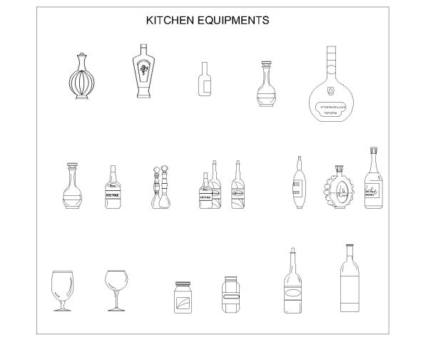 Free AutoCAD 2D Editable Drawings for Kitchen Equipments - 2