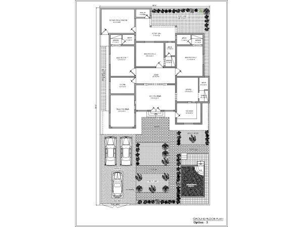 Landscape House Design type-5 CAD Block – DWG AutoCAD Editable Drawing (Free Download)