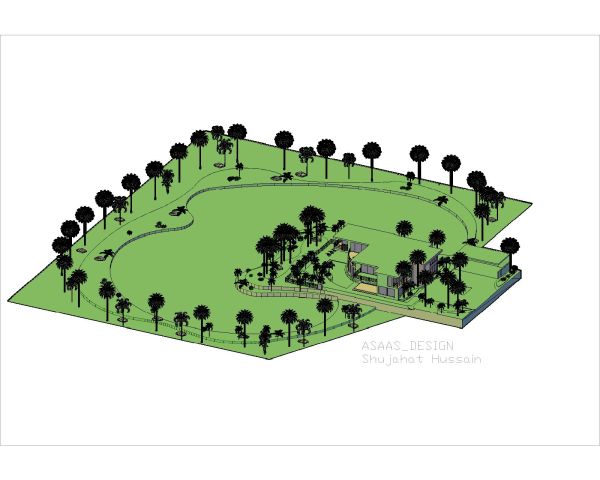 Free AutoCAD Drawing of Landscaping Model 3D Drawing in AutoCAD