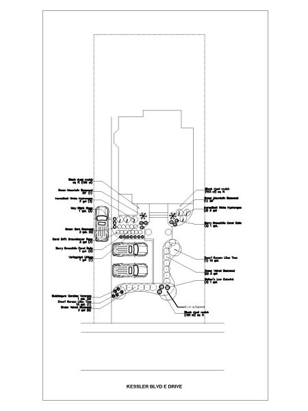 Landscaping with Car Parking OP.2 CAD Block – DWG AutoCAD Editable Drawing (Free Download)