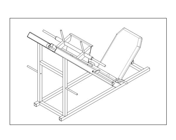 Legs exercises tools for gym-4 CAD Block – DWG AutoCAD Editable Drawing (Free Download) 