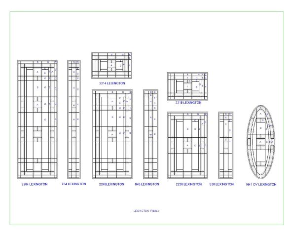 Lexington Family CAD Block – DWG AutoCAD Editable Drawing (Free Download)