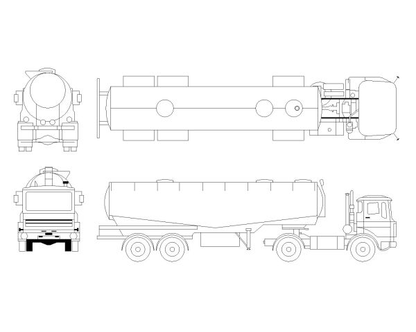 Free AutoCAD 2D Editable Drawings for Light & heavy Transportation Verhicles - 10