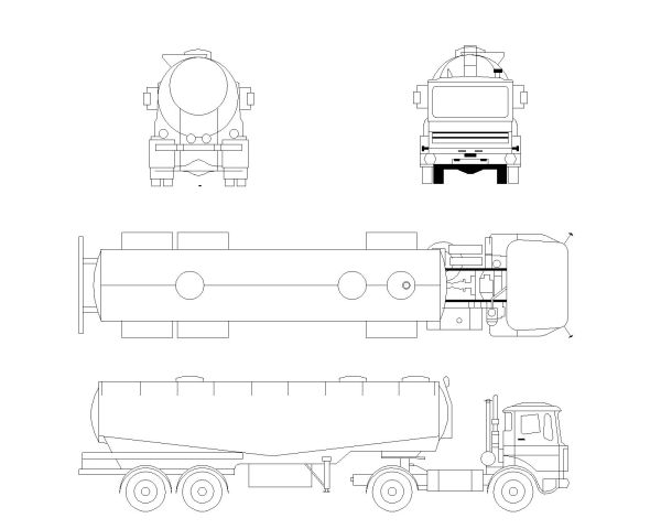 Free AutoCAD 2D Editable Drawings for Light & heavy Transportation Verhicles -2