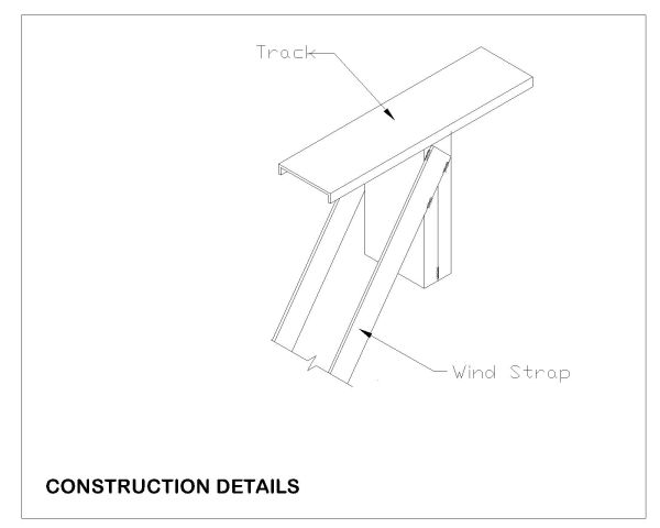 Free AutoCAD 2D Editable Drawings for Load Bearing Wall Construcion for Curtain Bridging -1