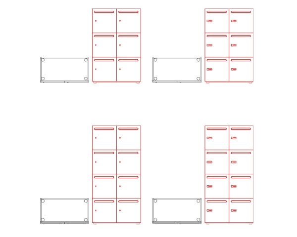 Lockers in SS-Steel & Metal-6 CAD Block DWG AutoCAD Editable Drawing (Free Download)