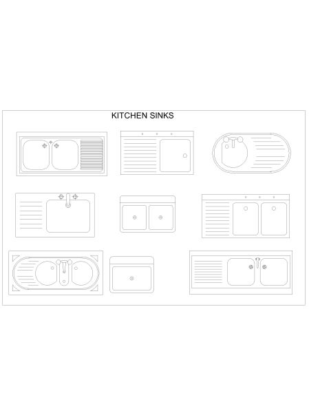 Lounge Sinks-Model-2 CAD Block Dwg AutoCAD Editable Drawing (Free Download)