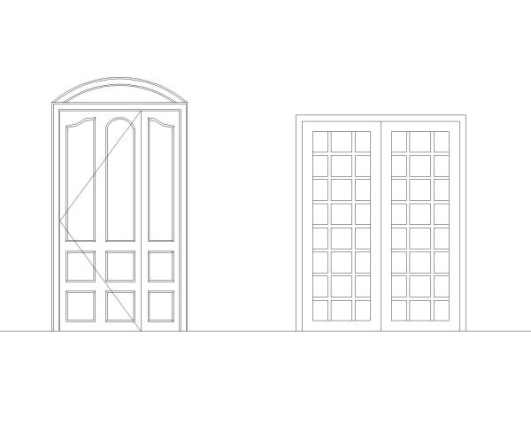 Main Entrance Doors-10 CAD Block DWG AutoCAD Editable Drawing (Free Download)