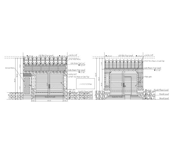 Main Entrance Metal Door with Safety Grill-5 CAD Block DWG AutoCAD Editable Drawing (Free Download)