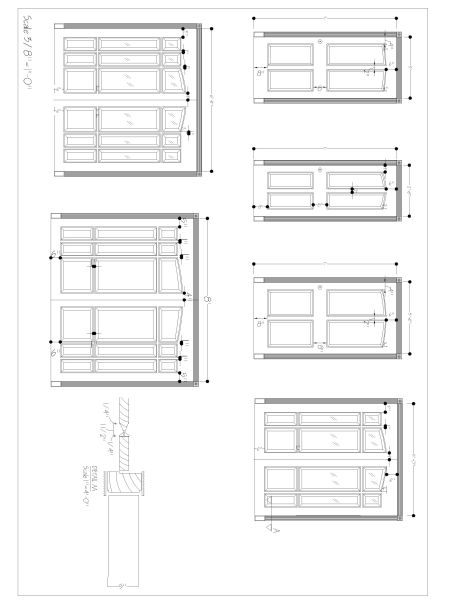 Main Entry Door Elevation & Details-2 CAD Block DWG AutoCAD Editable Drawing (Free Download)