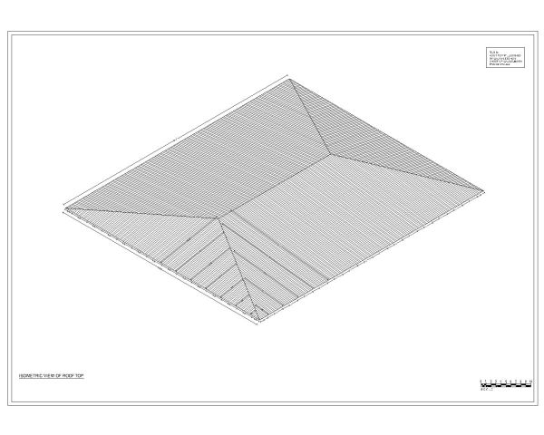 Medical Clinic Building Roof Isometric CAD Block DWG AutoCAD Editable Drawing (Free Download)