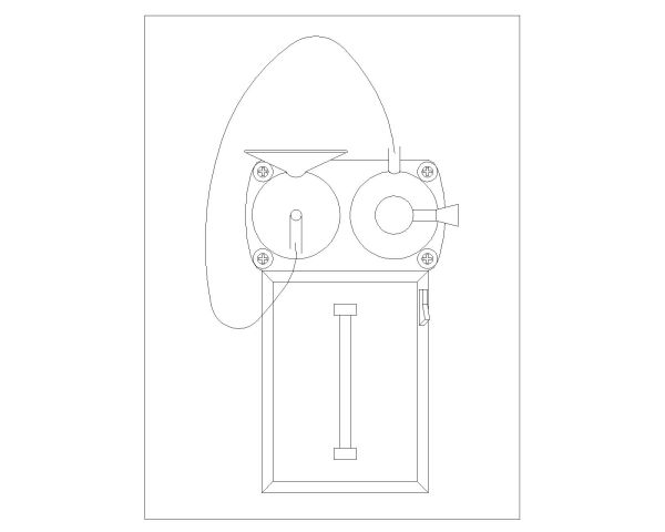 Free AutoCAD 2D Editable Drawings for medical equipments & devices - 25