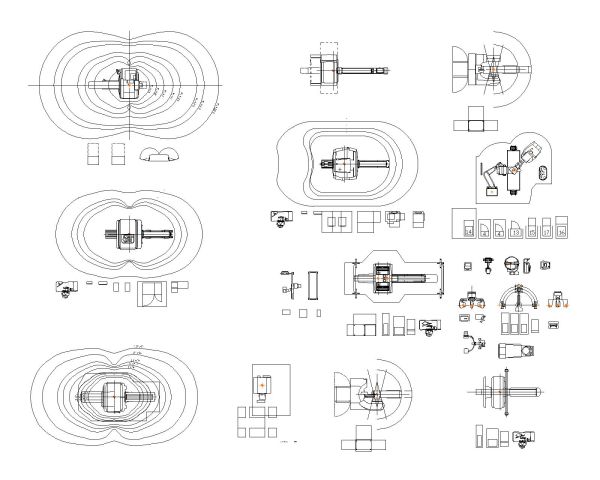 Medical Radiology-Model Architectural Drawing. CAD block in DWG format free download.