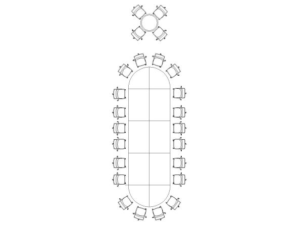 Meeting Furniture for Office-1 CAD Block DWG AutoCAD Editable Drawing (Free Download)