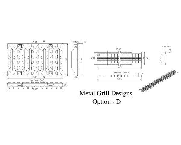 Free AutoCAD 2D Editable Drawings for Metal Grill Design for Fabrication - 4