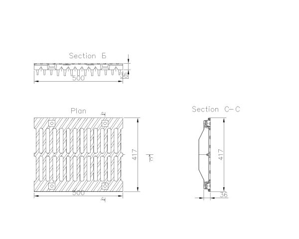 Free AutoCAD 2D Editable Drawings for Metal Grill Design for Fabrication - 9